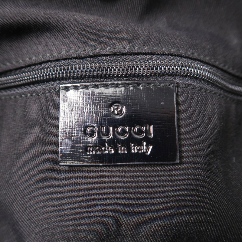 GUCCI 帆布/漆皮皮革Hand Bag手挽袋-6