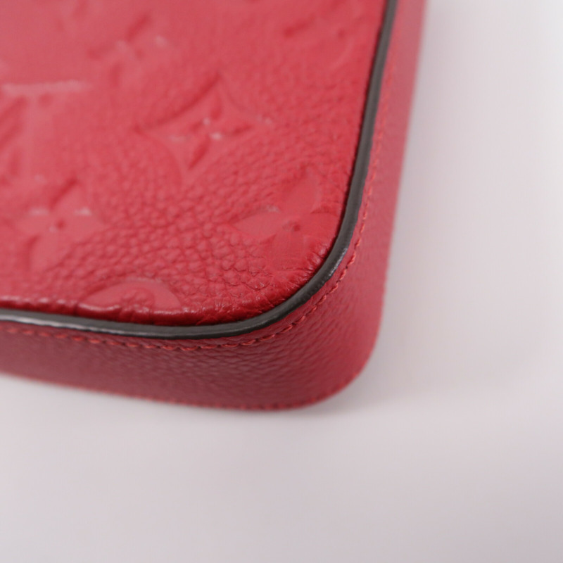 LOUIS VUITTON Monogram Empreinte Pochette Felicie鏈帶肩背袋-15
