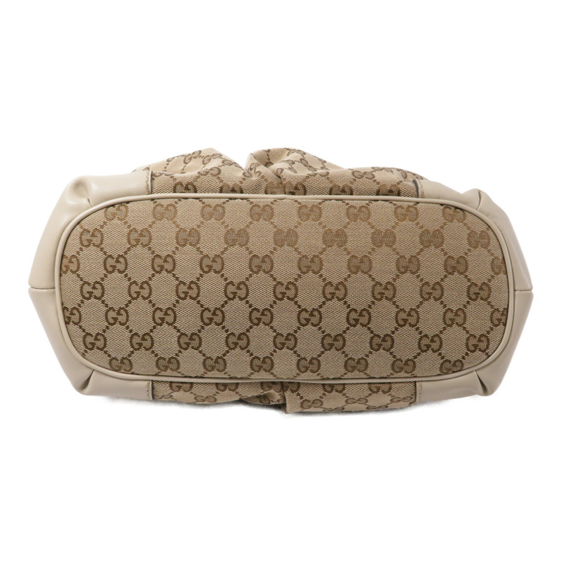 GUCCI 牛皮皮革/帆布2 Way Shoulder手挽肩背兩用袋-3
