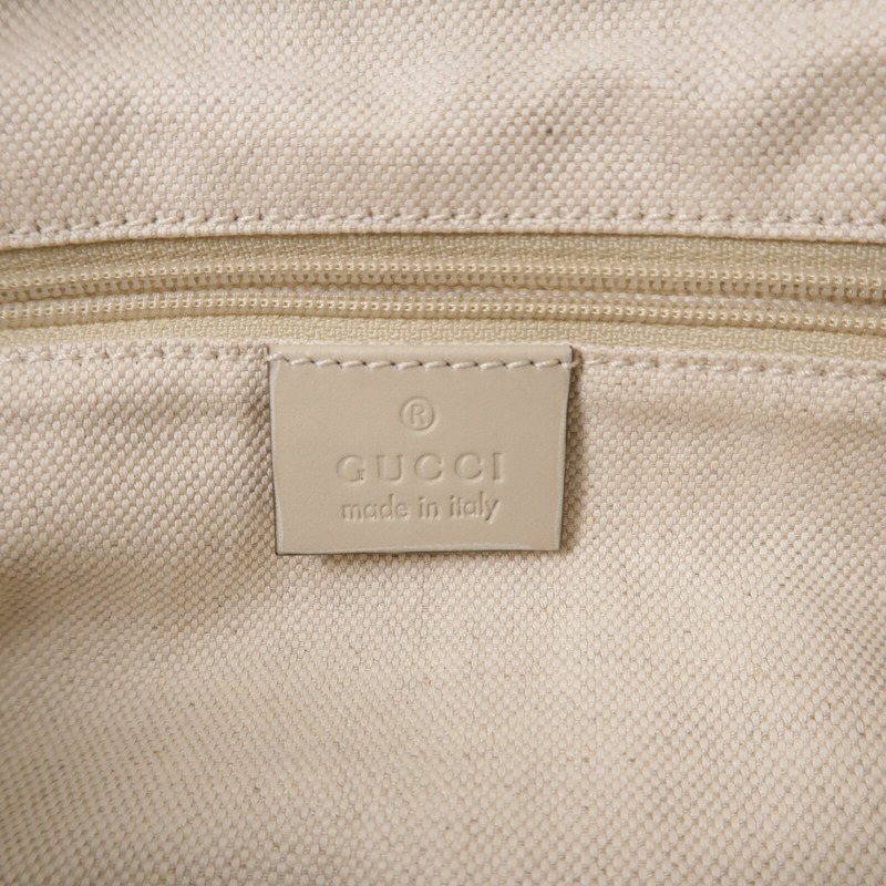 GUCCI 牛皮皮革/帆布2 Way Shoulder手挽肩背兩用袋-6