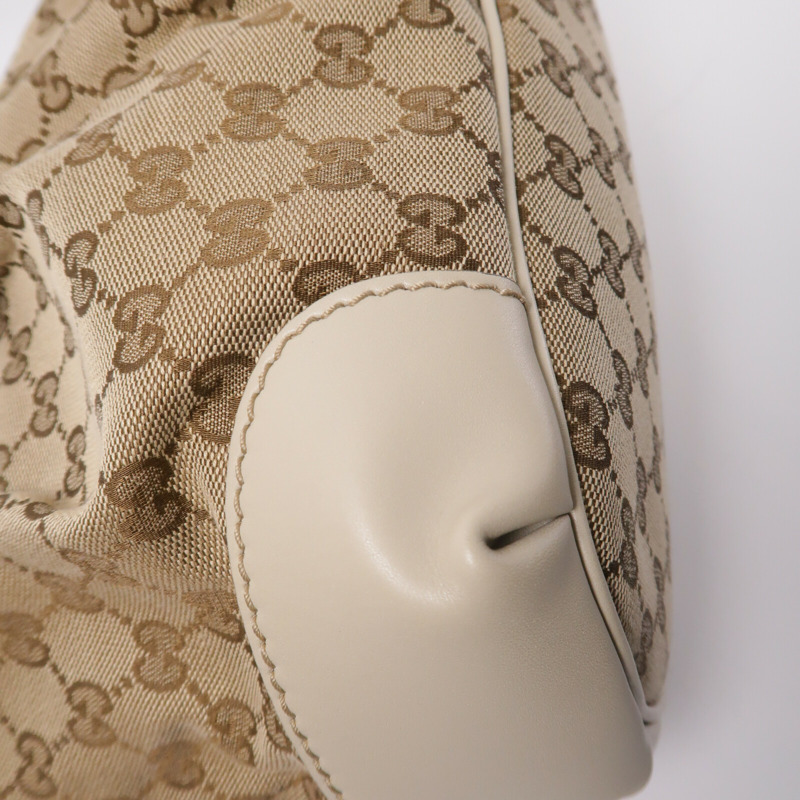 GUCCI 牛皮皮革/帆布2 Way Shoulder手挽肩背兩用袋-12