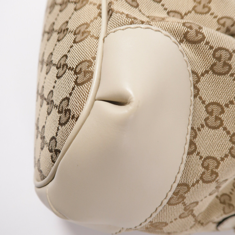 GUCCI 牛皮皮革/帆布2 Way Shoulder手挽肩背兩用袋-13