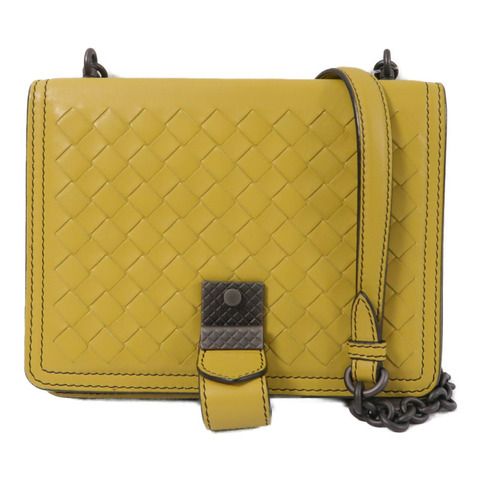 BOTTEGA VENETA 羊皮皮革Shoulder Bag鏈帶肩背袋