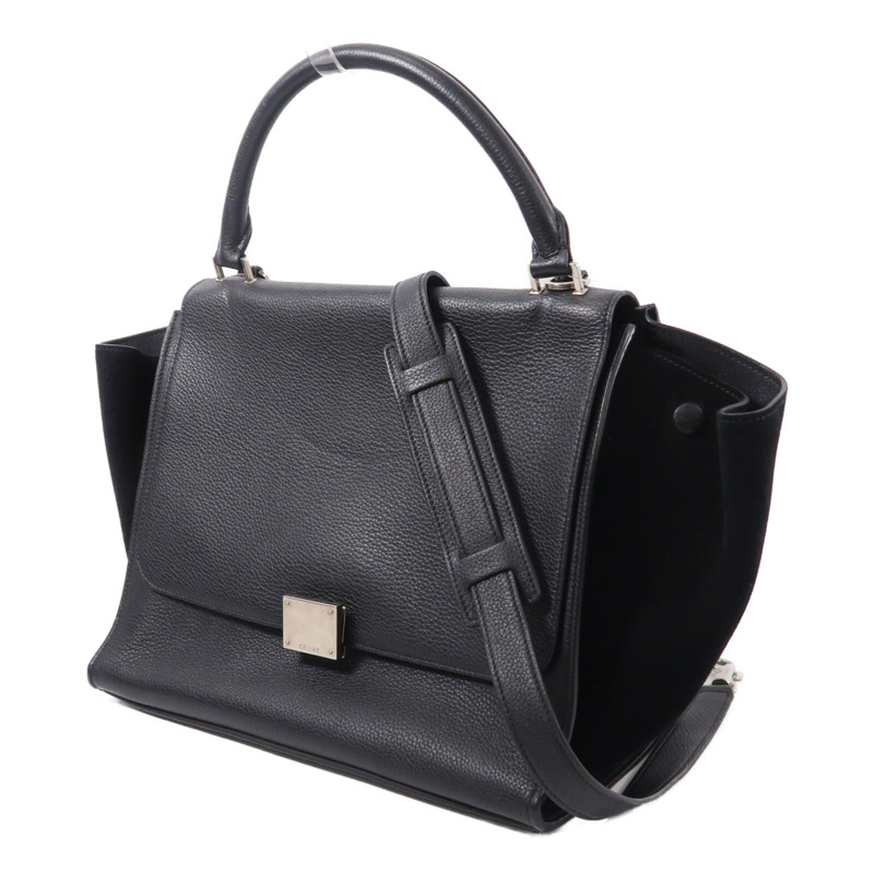 CELINE 牛皮皮革Trapeze Medium肩背袋-2