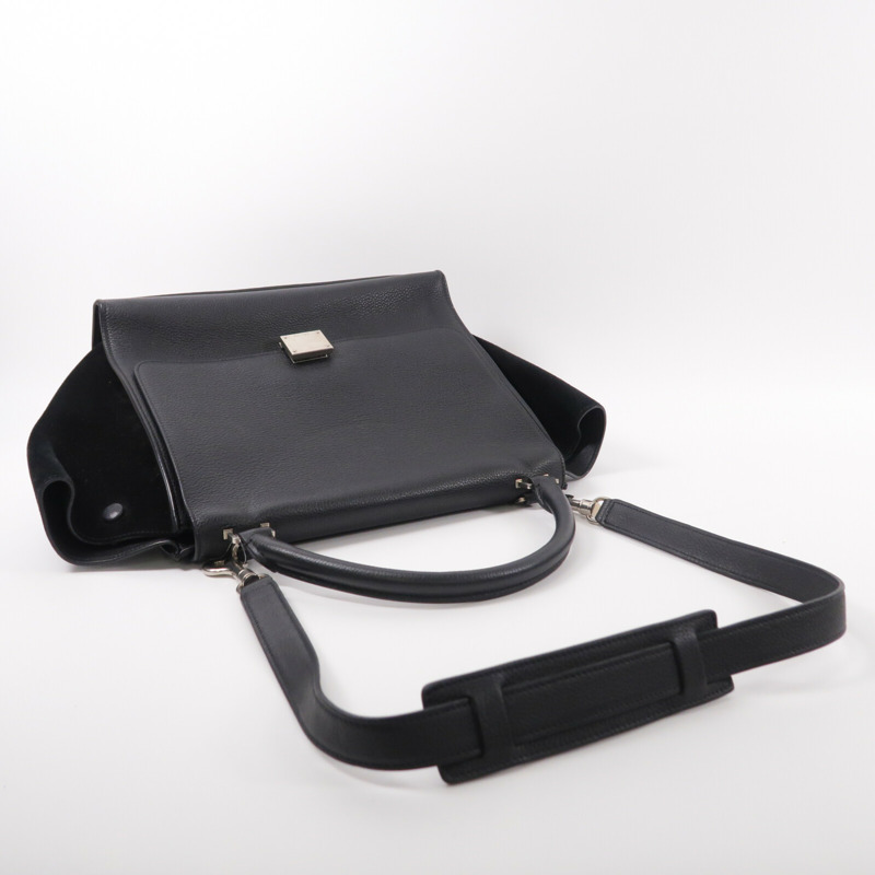 CELINE 牛皮皮革Trapeze Medium肩背袋-8