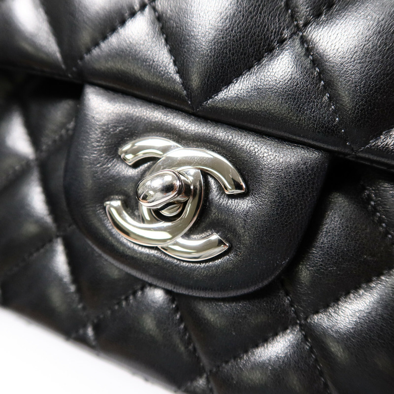 CHANEL 羊皮皮革Classic 25鏈帶肩背袋-6