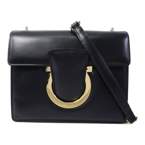 Salvatore Ferragamo 牛皮皮革Chain Shoulder Bag鏈帶肩背袋