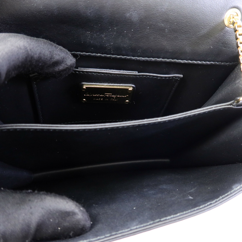 Salvatore Ferragamo 牛皮皮革Chain Shoulder Bag鏈帶肩背袋-4