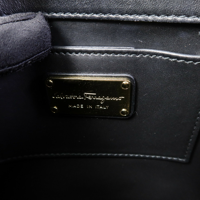 Salvatore Ferragamo 牛皮皮革Chain Shoulder Bag鏈帶肩背袋-5
