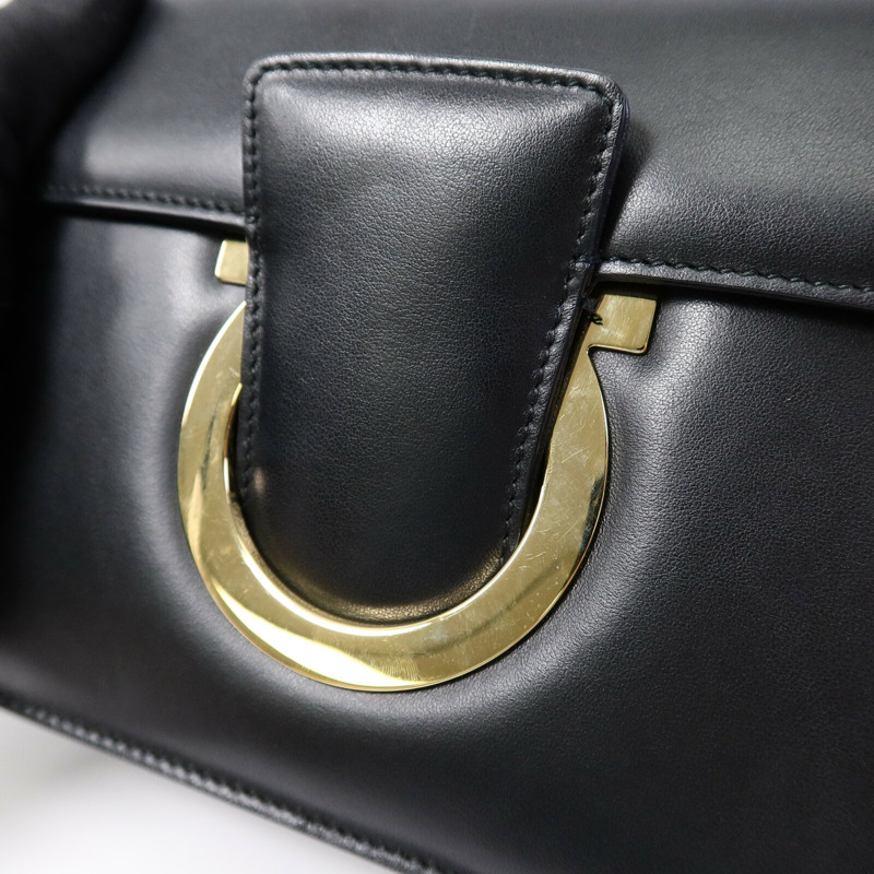 Salvatore Ferragamo 牛皮皮革Chain Shoulder Bag鏈帶肩背袋-6