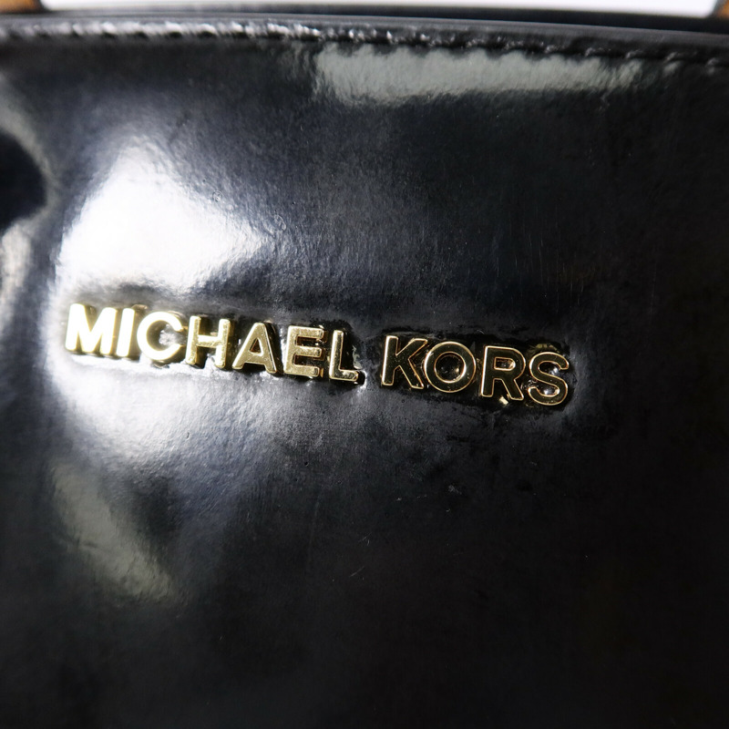 Michael Kors 漆皮皮革2 Way Shoulder Bag手挽肩背兩用袋-6