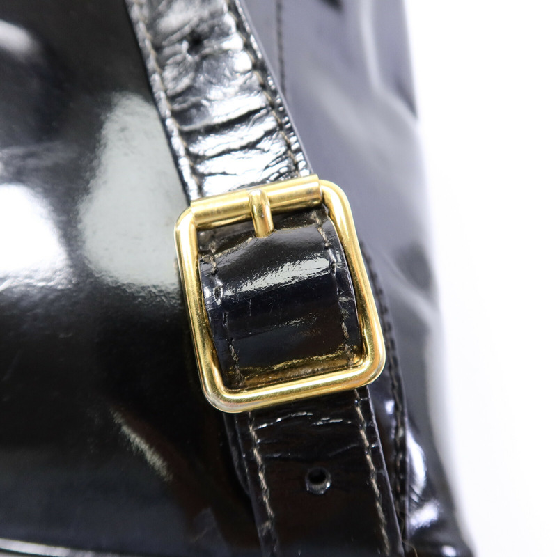 GUCCI 漆皮皮革Mini Bamboo Backpack背包-6