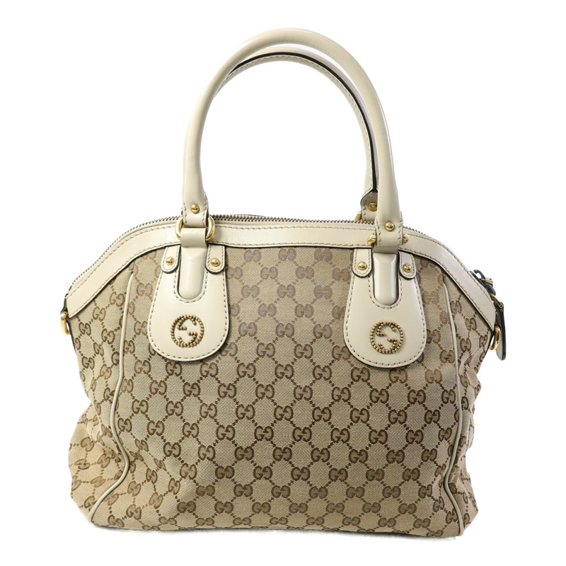 GUCCI 帆布Shoulder Bag手挽肩背兩用袋-1