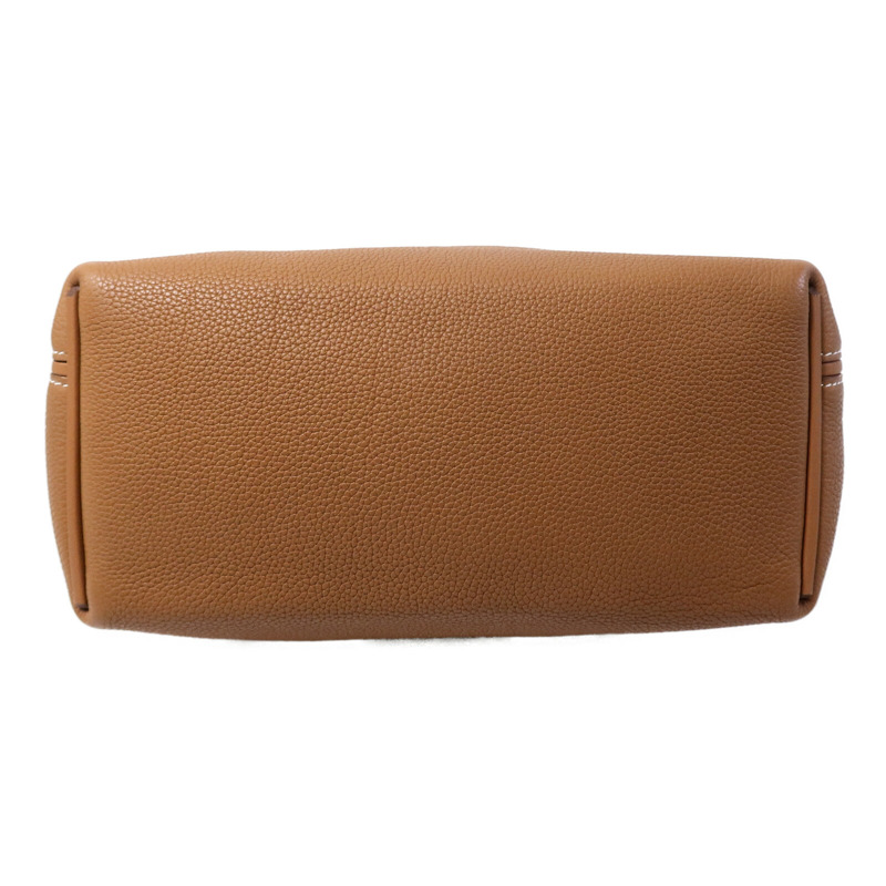 HERMES Clemence皮革24/24 29cm手挽肩背兩用袋Gold-3