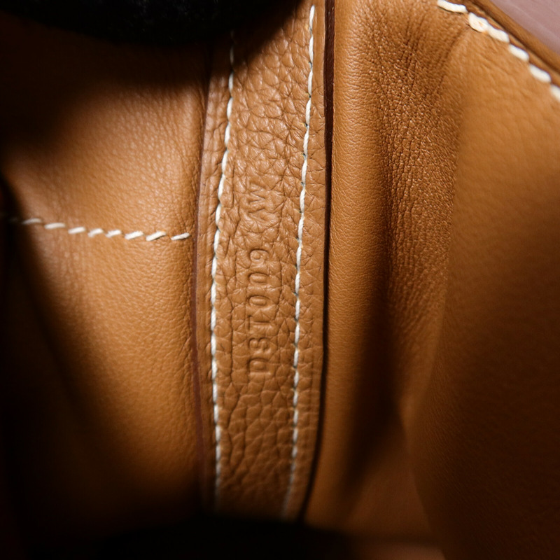 HERMES Clemence皮革24/24 29cm手挽肩背兩用袋Gold-7