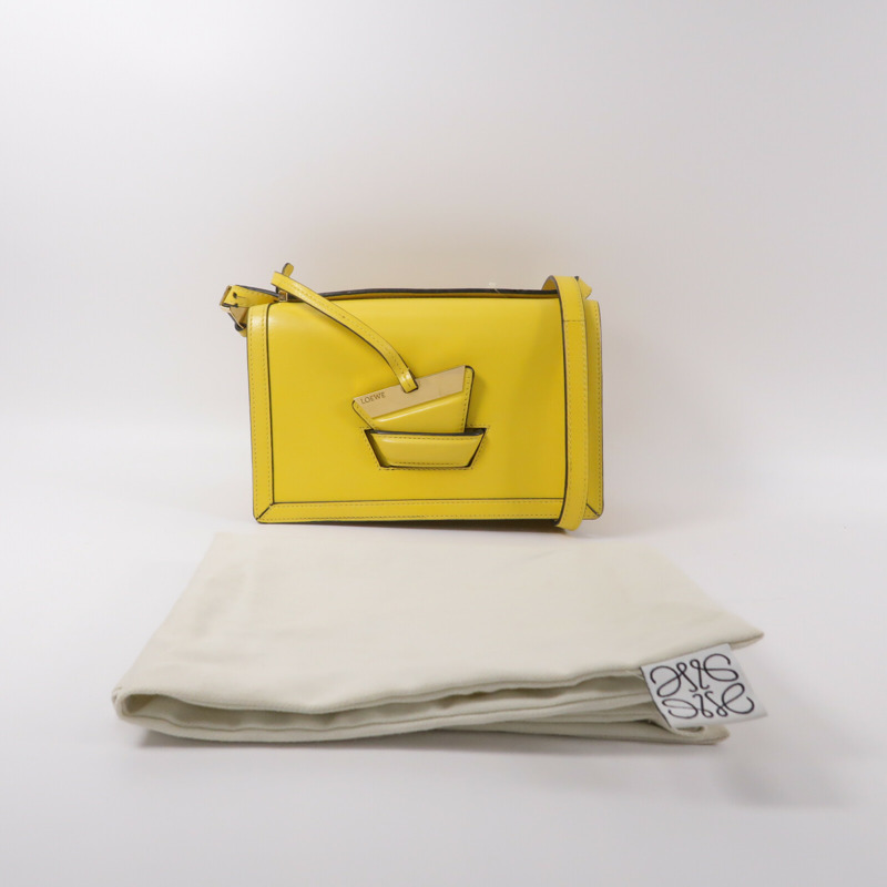 LOEWE 牛皮皮革Barcelona Bag肩背袋-9