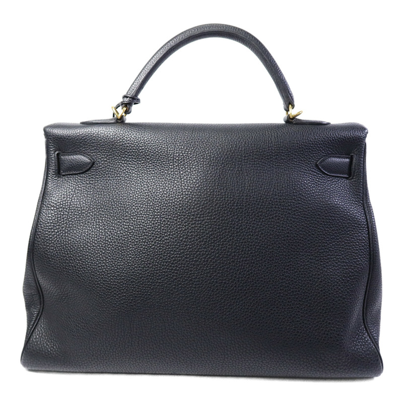 HERMES Togo皮革Kelly40手挽袋Noir-1