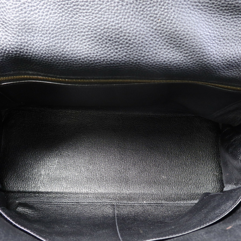 HERMES Togo皮革Kelly40手挽袋Noir-4