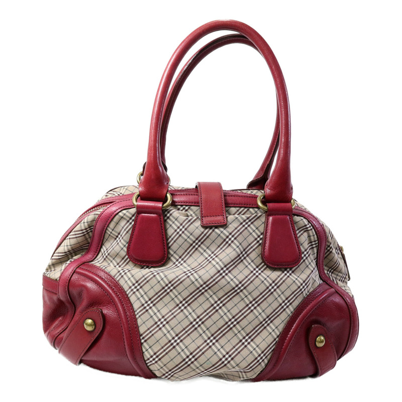 BURBERRY 帆布/皮革Shoulder Bag肩背袋-1