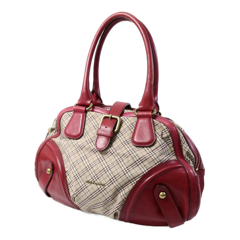 BURBERRY 帆布/皮革Shoulder Bag肩背袋-2