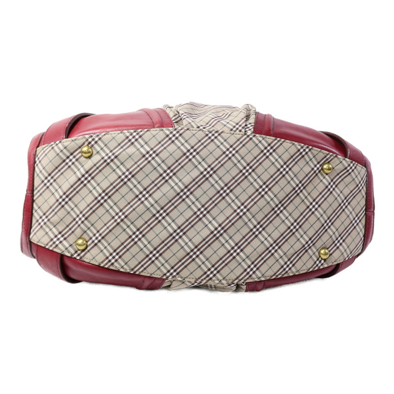 BURBERRY 帆布/皮革Shoulder Bag肩背袋-3