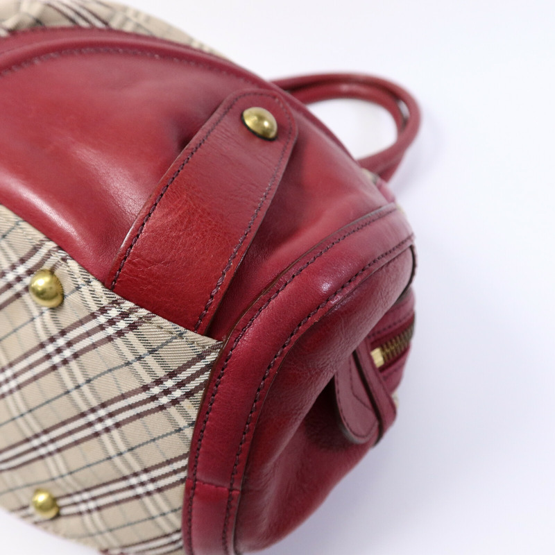BURBERRY 帆布/皮革Shoulder Bag肩背袋-10