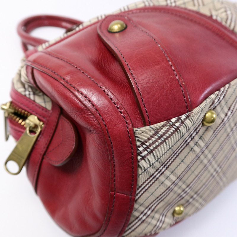 BURBERRY 帆布/皮革Shoulder Bag肩背袋-11