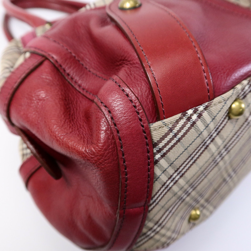 BURBERRY 帆布/皮革Shoulder Bag肩背袋-13