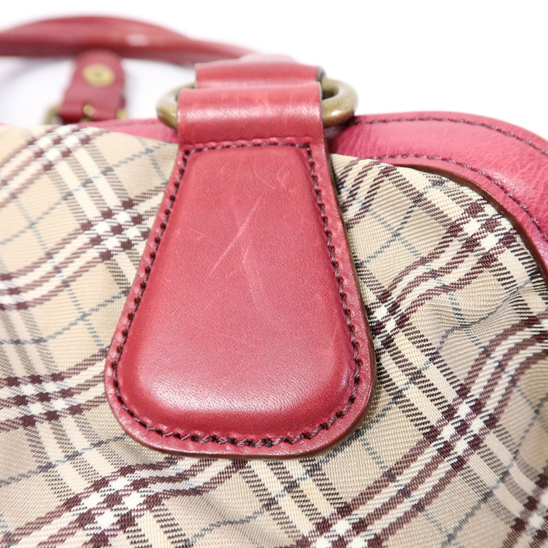 BURBERRY 帆布/皮革Shoulder Bag肩背袋-17