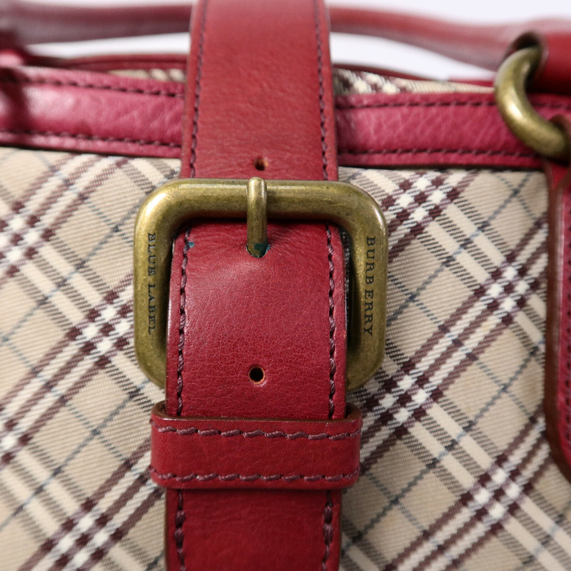 BURBERRY 帆布/皮革Shoulder Bag肩背袋-18