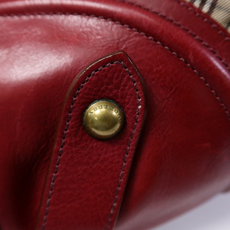 BURBERRY 帆布/皮革Shoulder Bag肩背袋-21