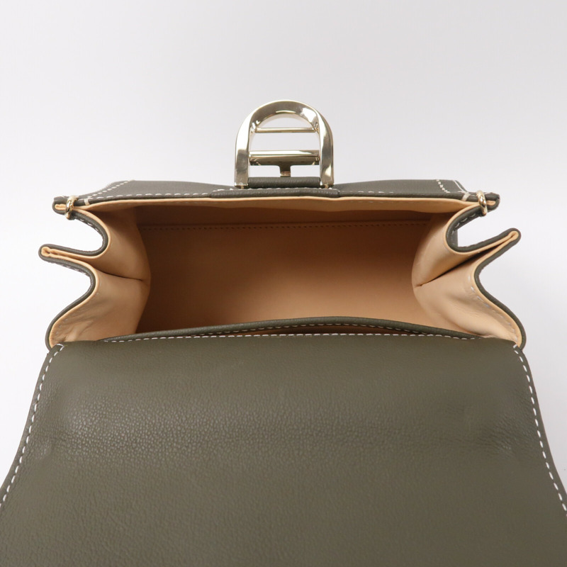 Delvaux 牛皮皮革Brillant Mini手挽肩背兩用袋-4