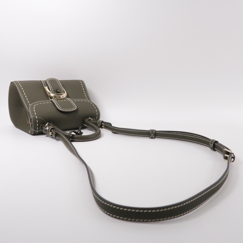 Delvaux 牛皮皮革Brillant Mini手挽肩背兩用袋-6