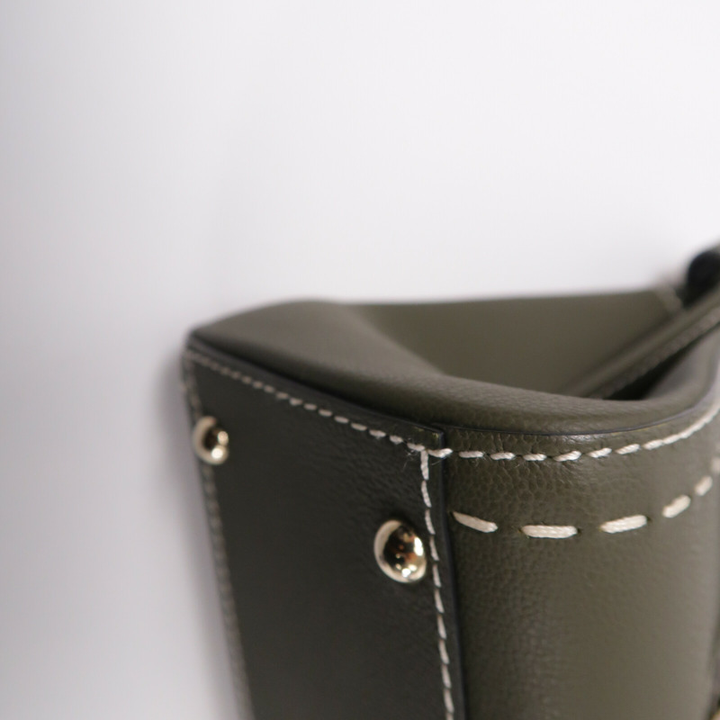 Delvaux 牛皮皮革Brillant Mini手挽肩背兩用袋-9