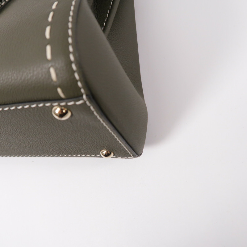 Delvaux 牛皮皮革Brillant Mini手挽肩背兩用袋-10