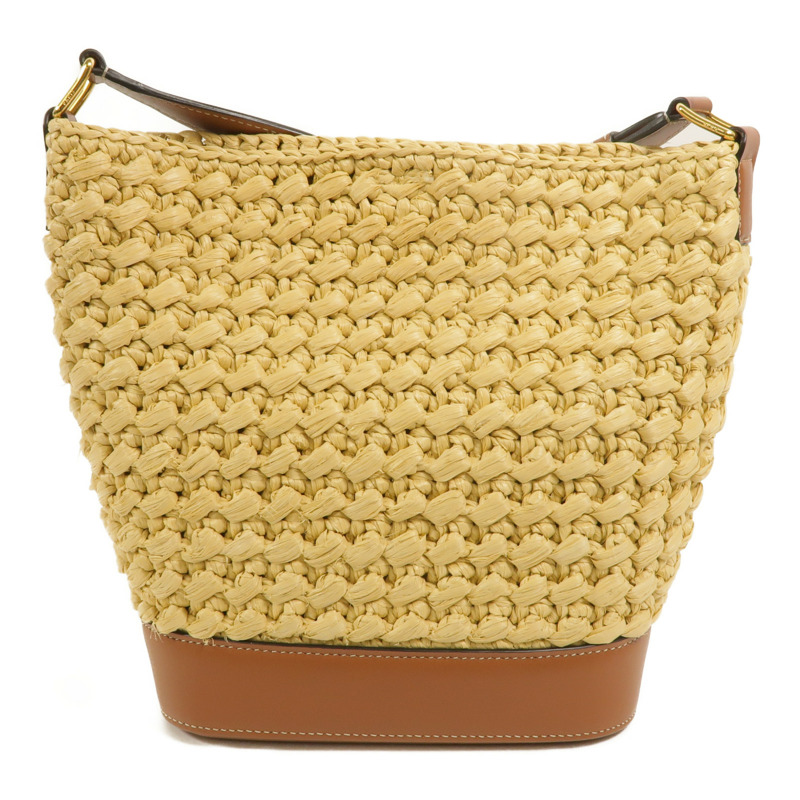 CELINE Raffia/牛皮皮革Small Bucket Cuir Triomphe肩背袋-1