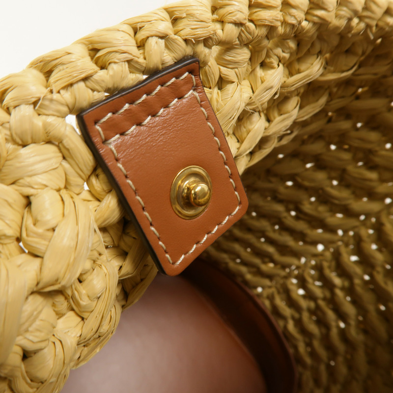 CELINE Raffia/牛皮皮革Small Bucket Cuir Triomphe肩背袋-13