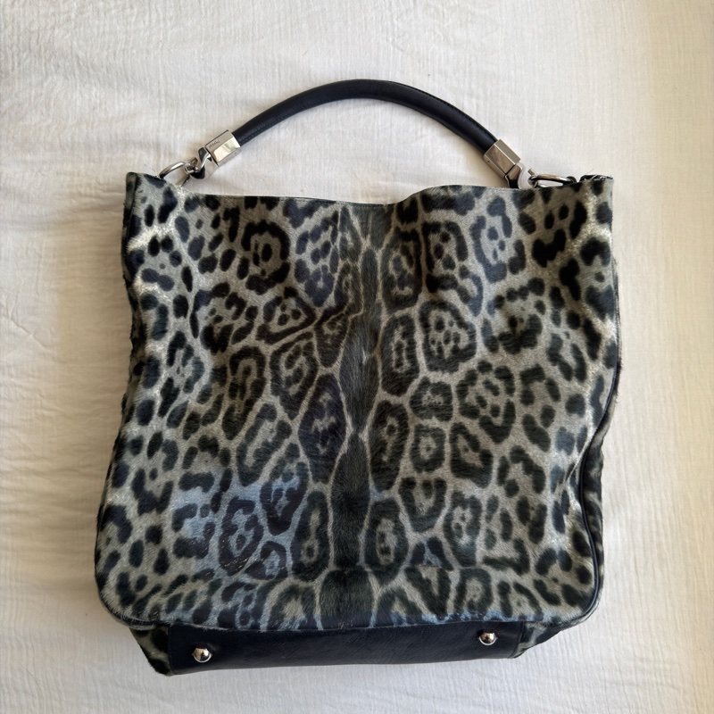 YSL 馬毛豹紋包 yves saint laurent Printed Ponyhair Roady Hobo-1