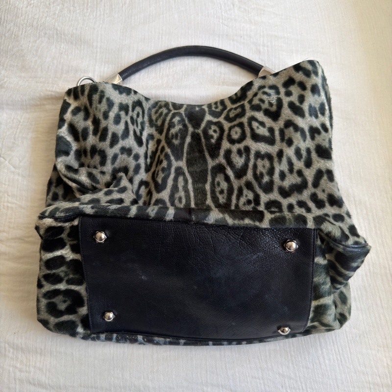 YSL 馬毛豹紋包 yves saint laurent Printed Ponyhair Roady Hobo-2