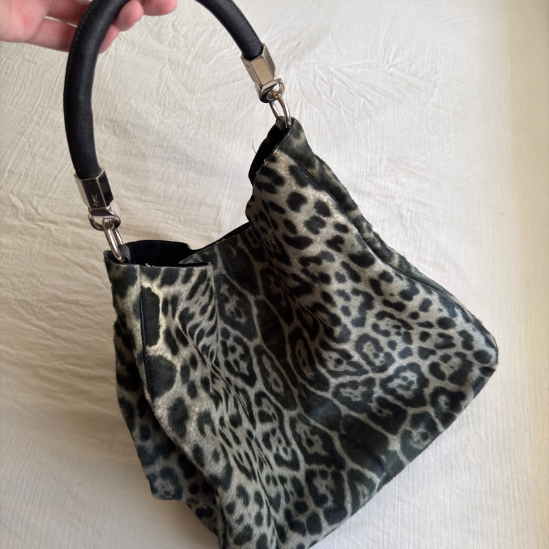 YSL 馬毛豹紋包 yves saint laurent Printed Ponyhair Roady Hobo-4