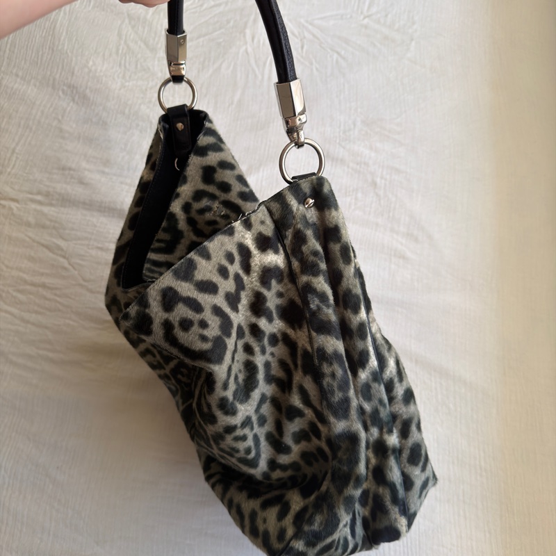 YSL 馬毛豹紋包 yves saint laurent Printed Ponyhair Roady Hobo-5