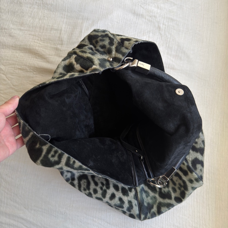 YSL 馬毛豹紋包 yves saint laurent Printed Ponyhair Roady Hobo-8