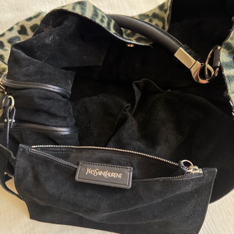 YSL 馬毛豹紋包 yves saint laurent Printed Ponyhair Roady Hobo-9