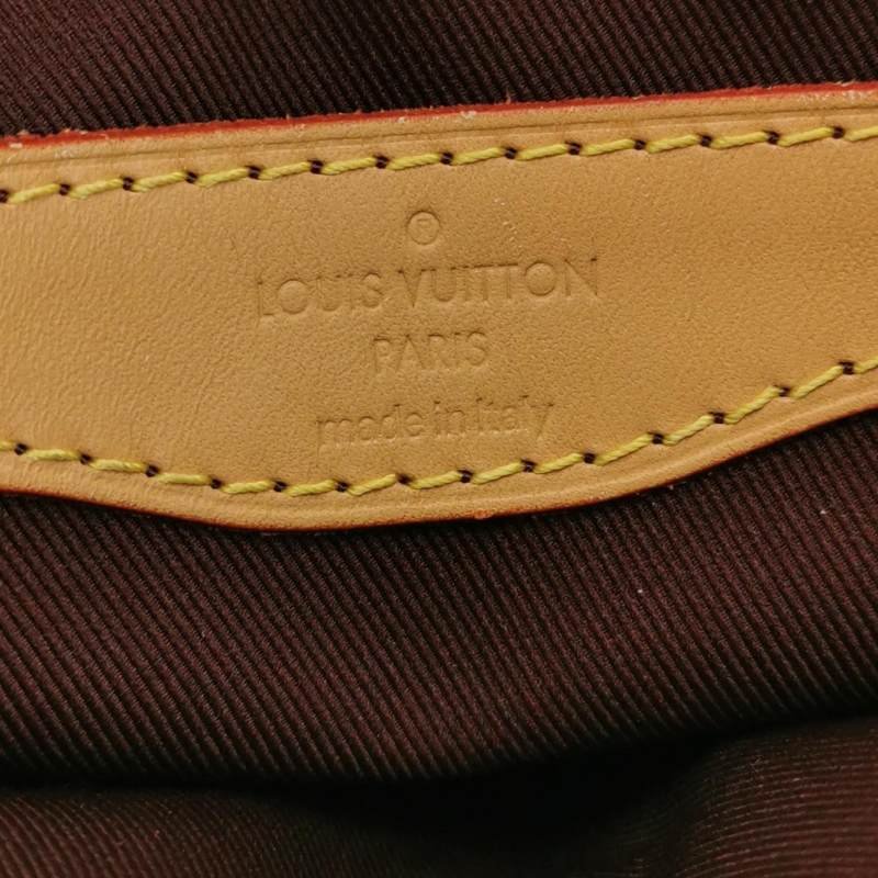 Louis Vuitton (LV) Boulogne小號植鞣革Monogram印花弧形包口牛角包單肩包芯片款-7