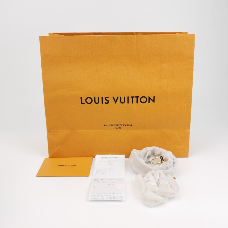 Louis Vuitton (LV) Boulogne小號植鞣革Monogram印花弧形包口牛角包單肩包芯片款-9
