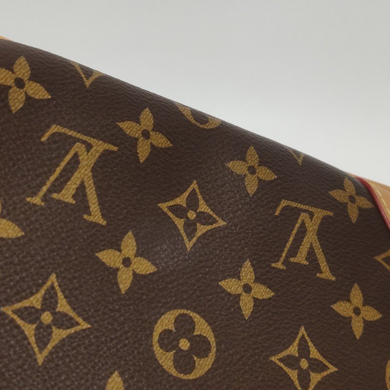 Louis Vuitton (LV) Boulogne小號植鞣革Monogram印花弧形包口牛角包單肩包芯片款-23