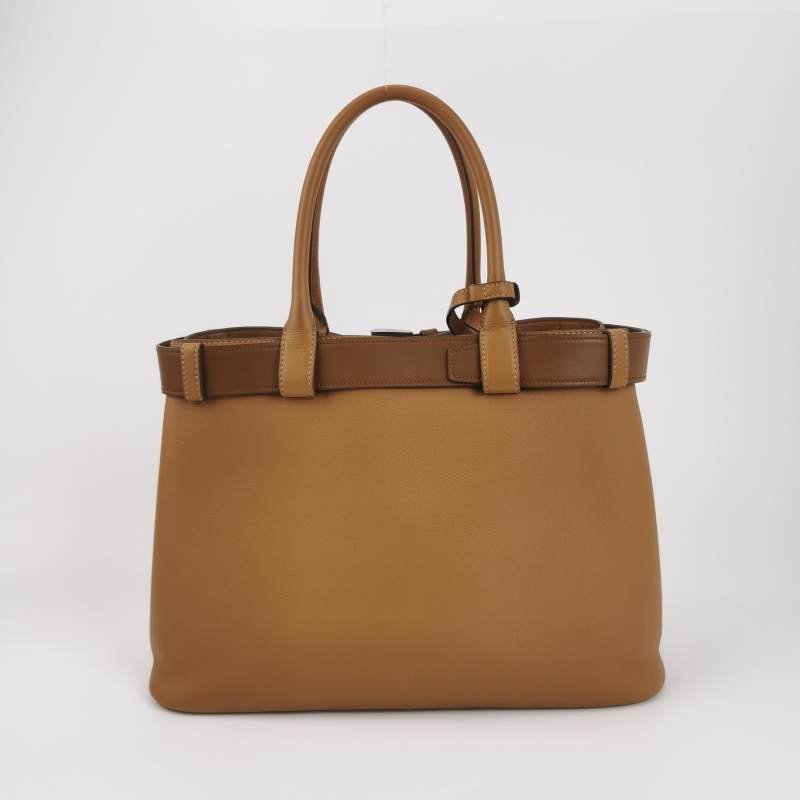Prada 牛皮拼色字母Logo斜背包單肩包-4
