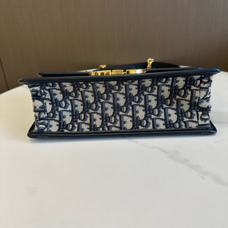 迪奧蒙田30中號鏈條 DIOR迪奧30中MONTAIGNE老花蒙田單肩斜挎包-5