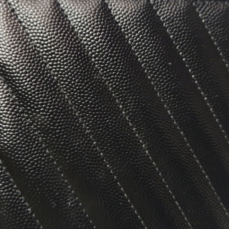 Saint Laurent Envelope牛皮純色V紋絎縫YSL標誌肩包肩包-12