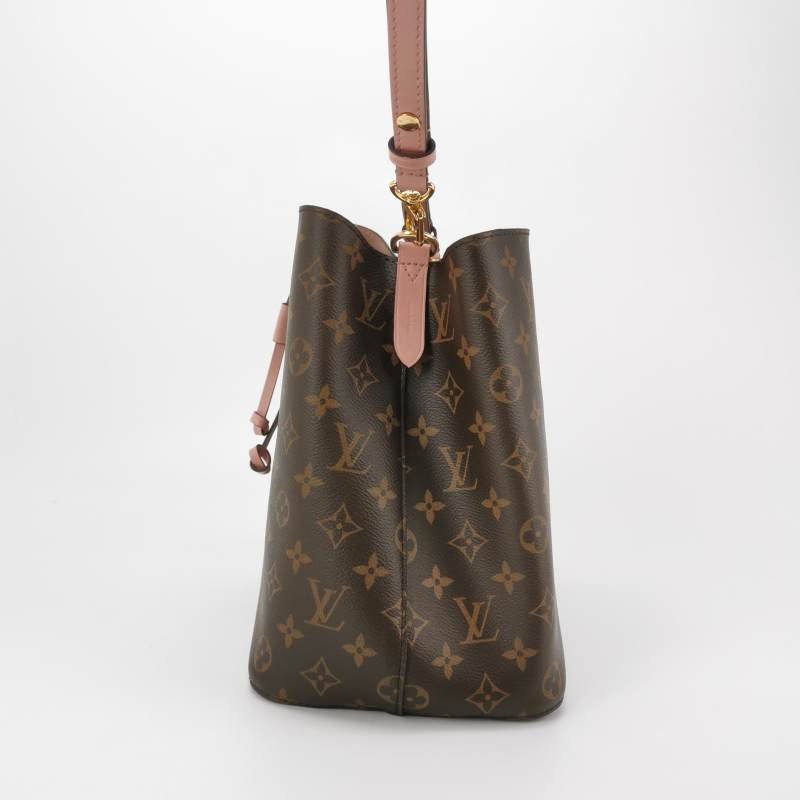 Louis Vuitton (LV) NÉONOÉ中型牛皮Monogram印花抽繩肩背包-2